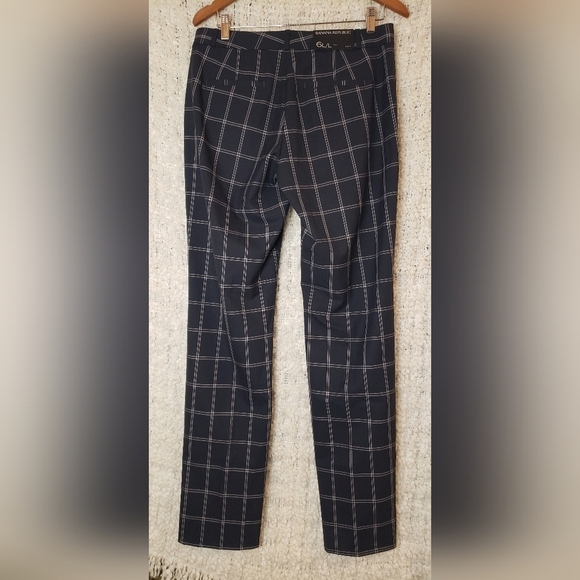 Banana Republic women's Ryan mid rise slim straight leg pants 6 long nwt blue - Picture 2 of 10